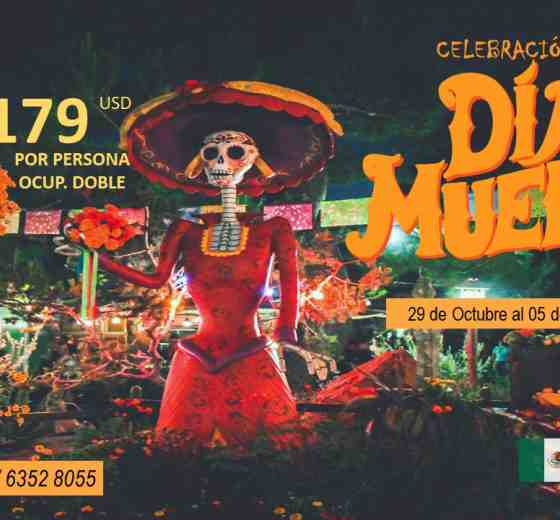Promo Agosto Azteca Tours Día de los muertos 