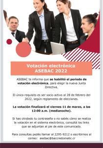 Votación electrónica ASEBAC 2022